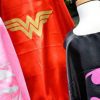 Capes superheroes Supergirl, Wonderwoman & Batgirl