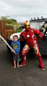 Ironman makes a special birthday visit