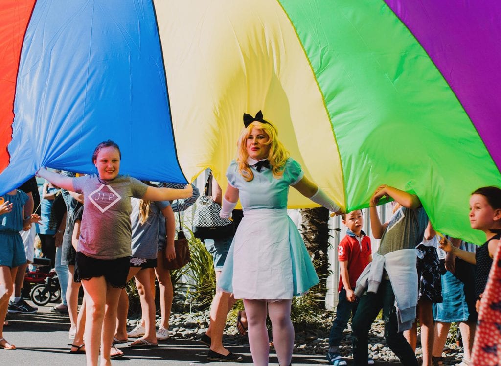 Alice in Wonderland parachute