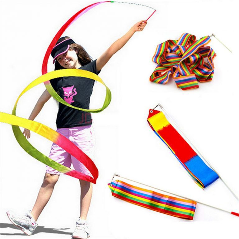Rainbow Painted Dancing Ribbon Wand I Circus In A Flash Online Store