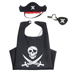 pirate cape and mask set