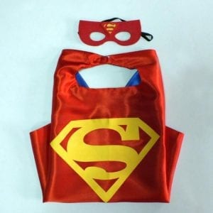 Superhero Party cape and mask set