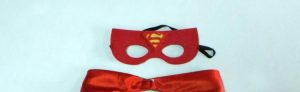 Superhero Part cape and mask set