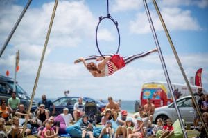 Aerial Christmas classic circus